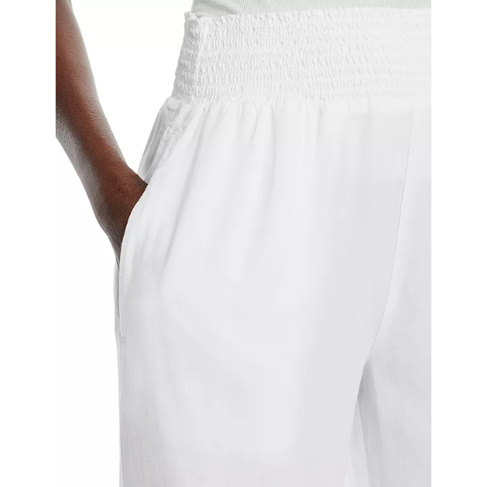 BELLA DAHL PANTS WOMENS SIZE XLARGE SMOCKED WAIST WIDE LEG WHITE NEW MSRP $150 - Picture 3 of 14